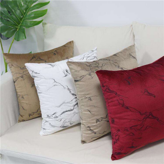 Pillow Covers Burgundy Print Cushion - Gift; 01VG/HH;