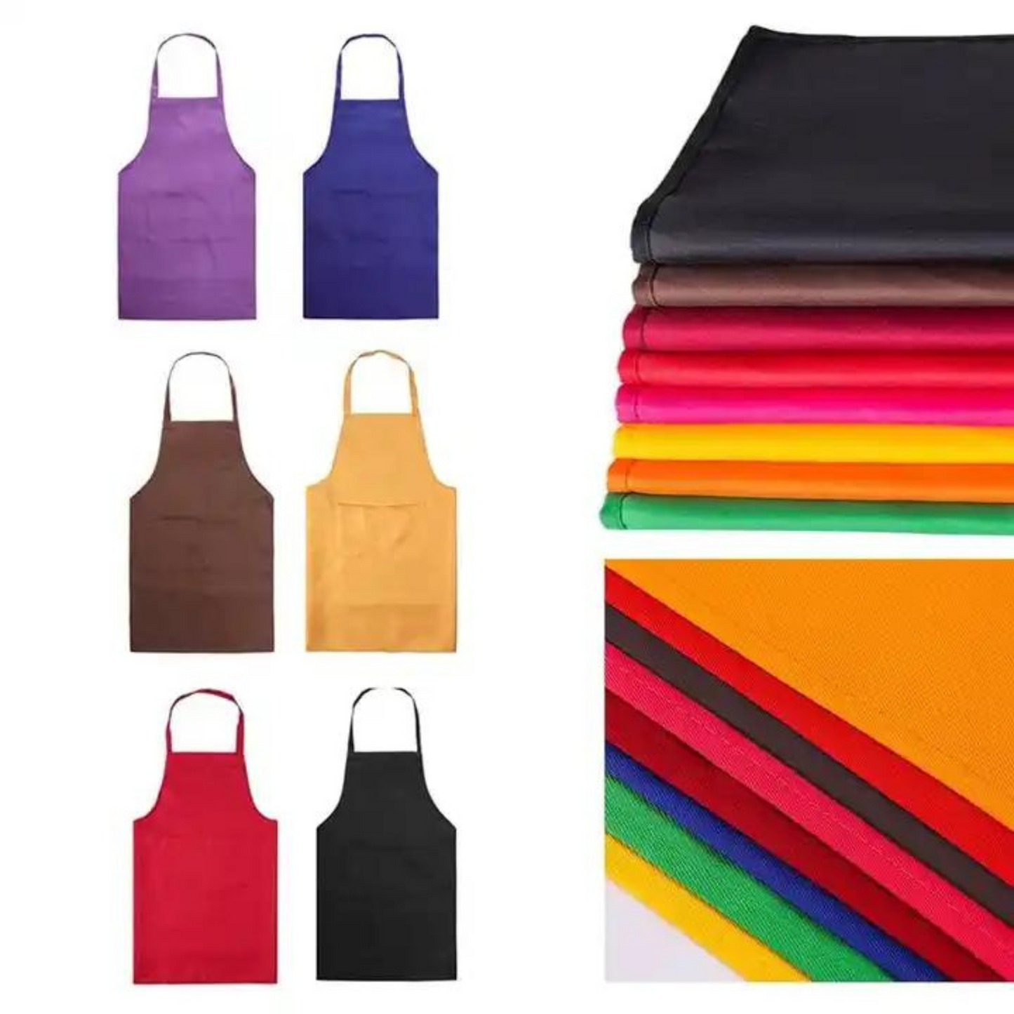 Oilproof - Waterproof Polyester Kitchen Apron; 12TD/HH;