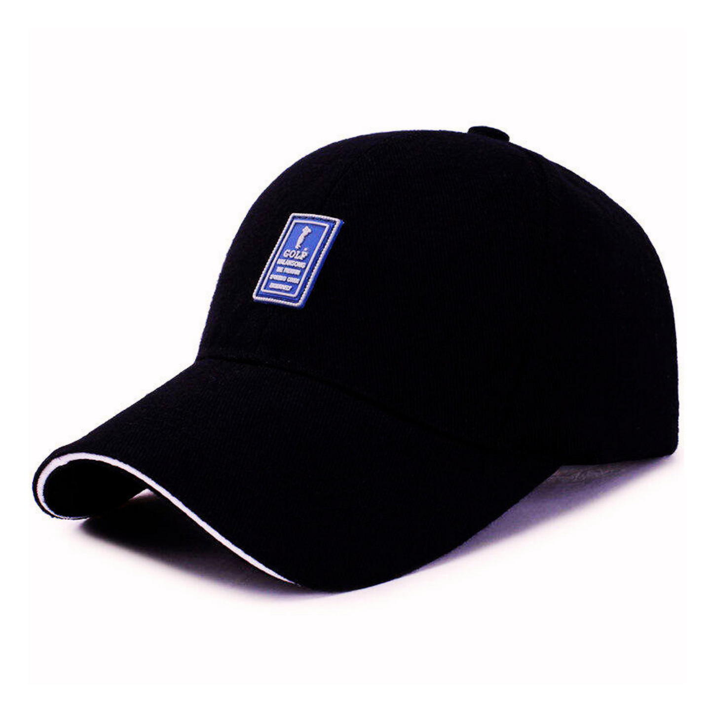 Leather Patch Baseball Cap; 20MD/HH.