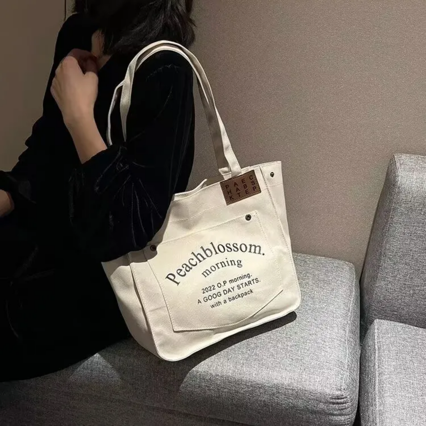 Tote Shopping Bag; Canvas bag; 281TV/HH;