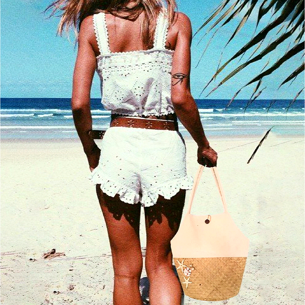 Beach bag; Straw bag; 15TB/HH